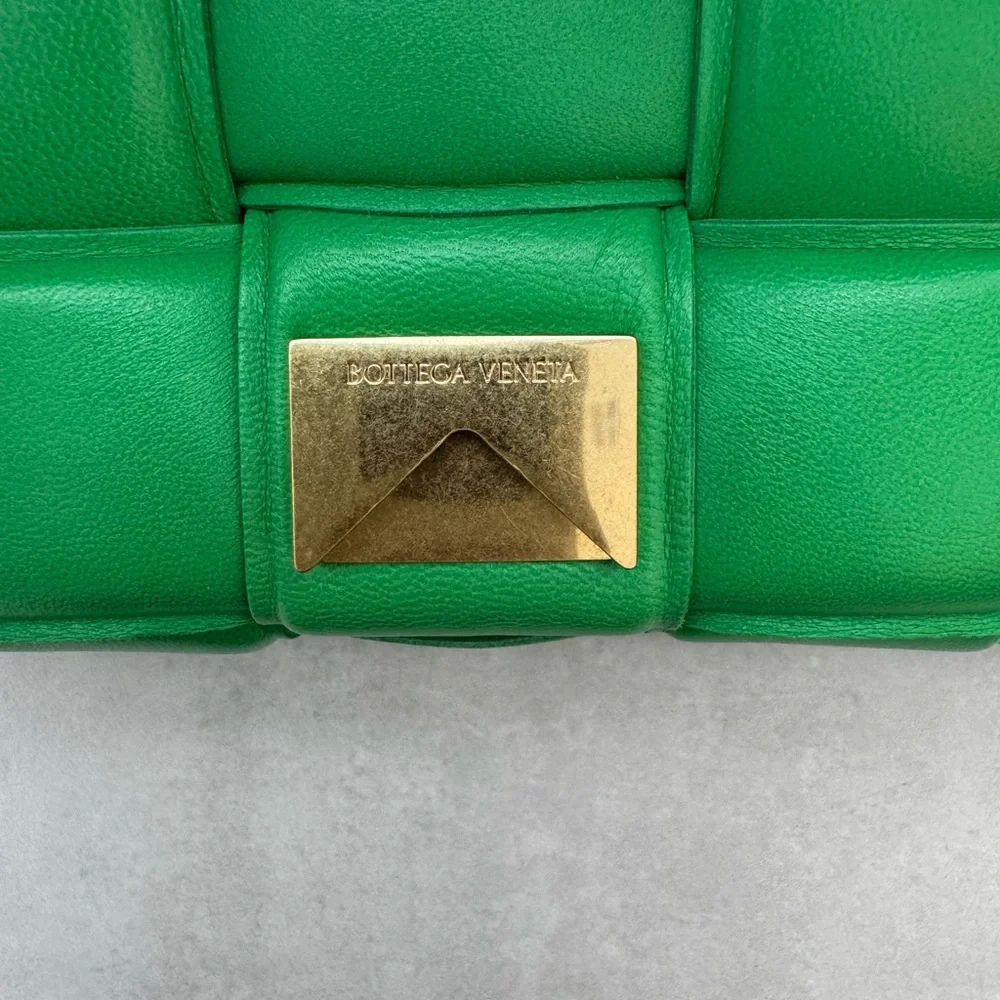 Bottega Veneta Borba Intreccio Napa: Grass green/ gold - Picture 5 of 13
